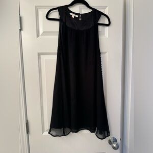 Black high neck flowy dress